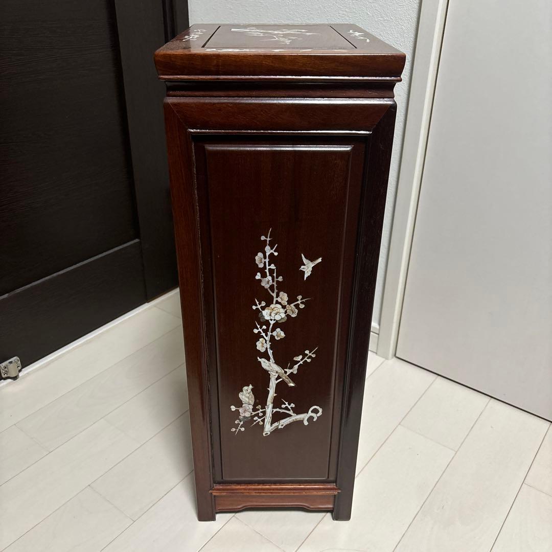 高級銘木　螺鈿細工　小物箪笥
