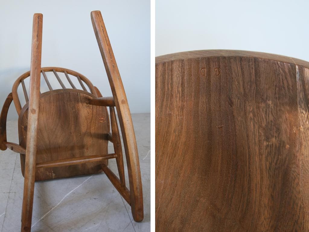 英国アンティークERCOLアーコールロッキングチャイルドチェア(87-248)