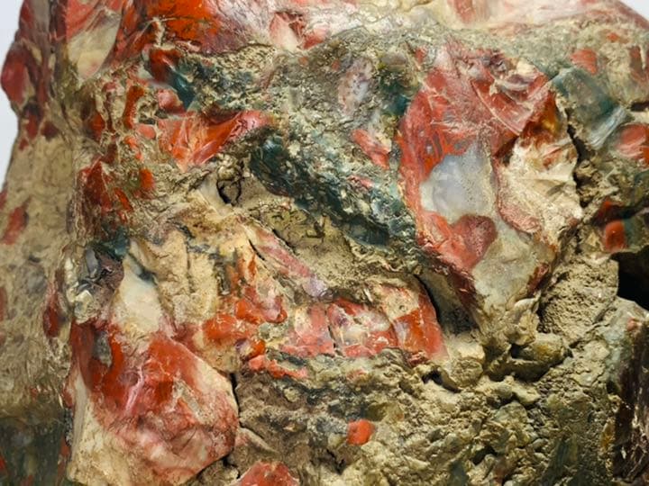 3709 佐渡錦紅石 佐渡赤玉石   3.86kg 水石 盆栽 盆石 鑑賞石