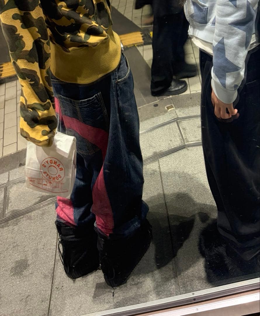 EVISU エビス ビッグカモメ デニム 38×34 ピンク