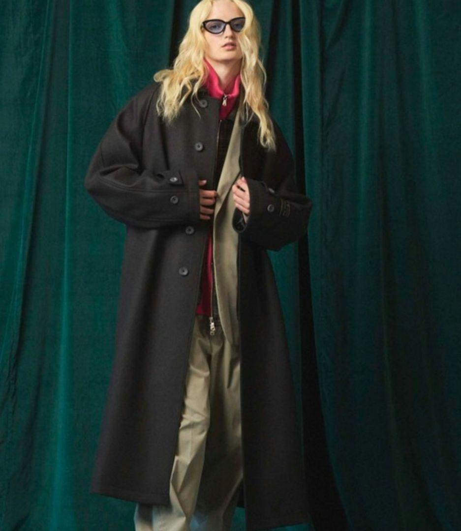 メゾンスペシャル　プライムオーバーメルトンバルマカンコート　ネイビー02