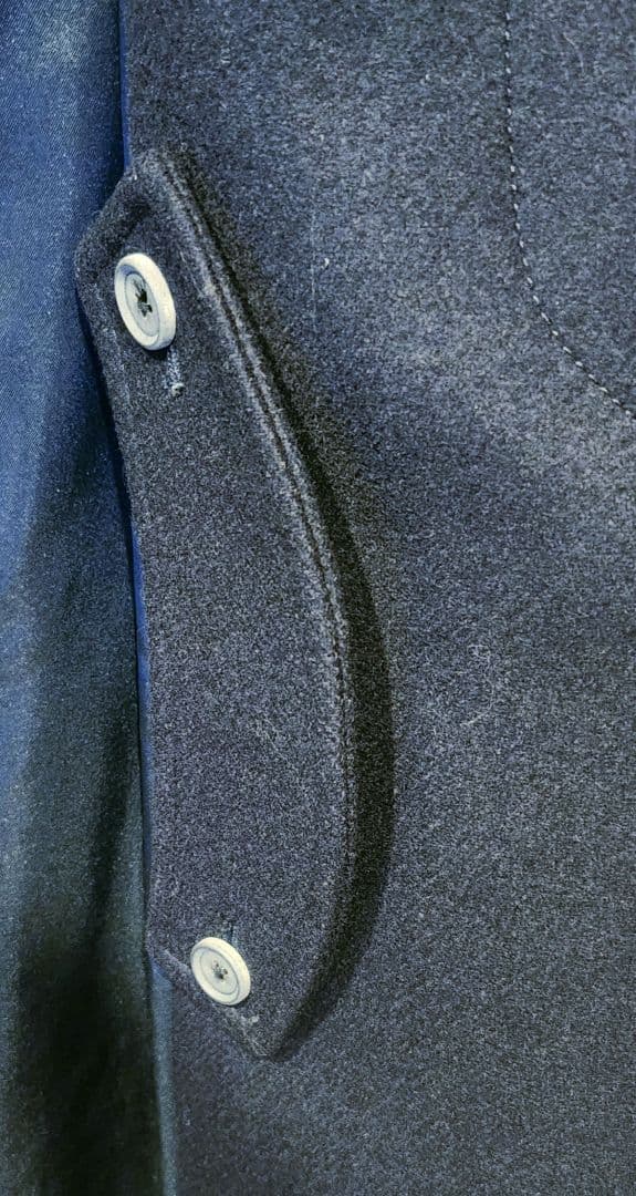 メゾンスペシャル　プライムオーバーメルトンバルマカンコート　ネイビー02