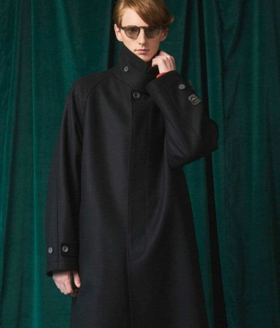 メゾンスペシャル　プライムオーバーメルトンバルマカンコート　ネイビー02