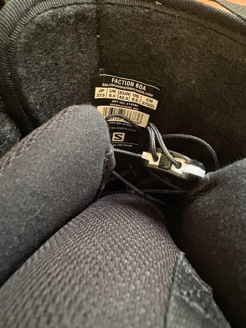 新品未使用Salomon Faction BOA スノーボードブーツ27.5cm
