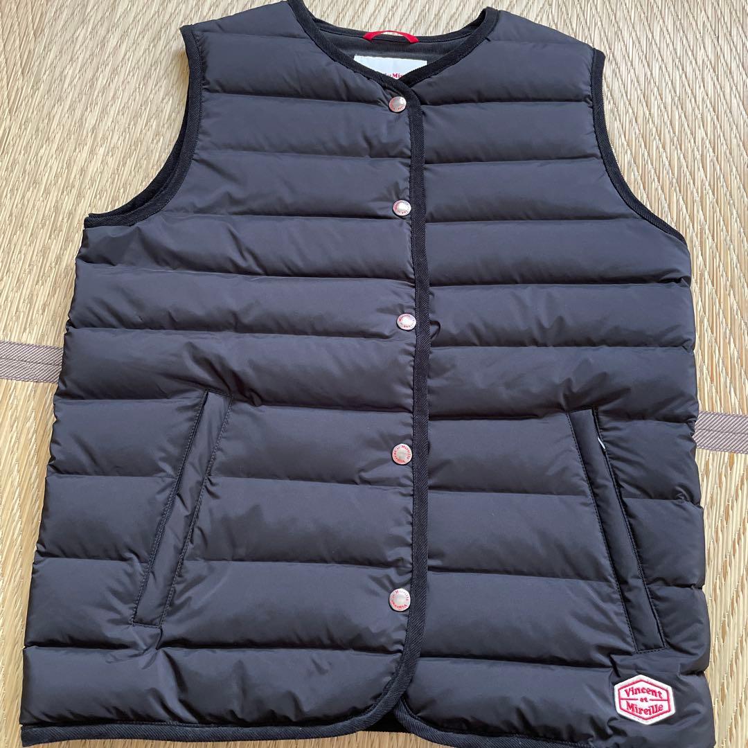 Vincent et Mireille ブラック ダウンベスト 36美品