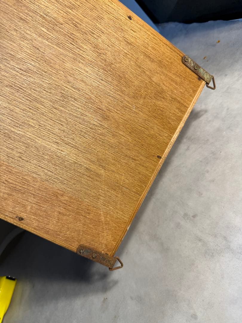 イタリア製 押し花アート 木製ミラー収納 薄型ペーパーオーガナイザー