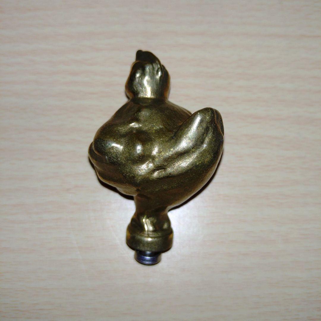 ストウブ　ブラス　チキンノブ　ルースターノブ　真鍮