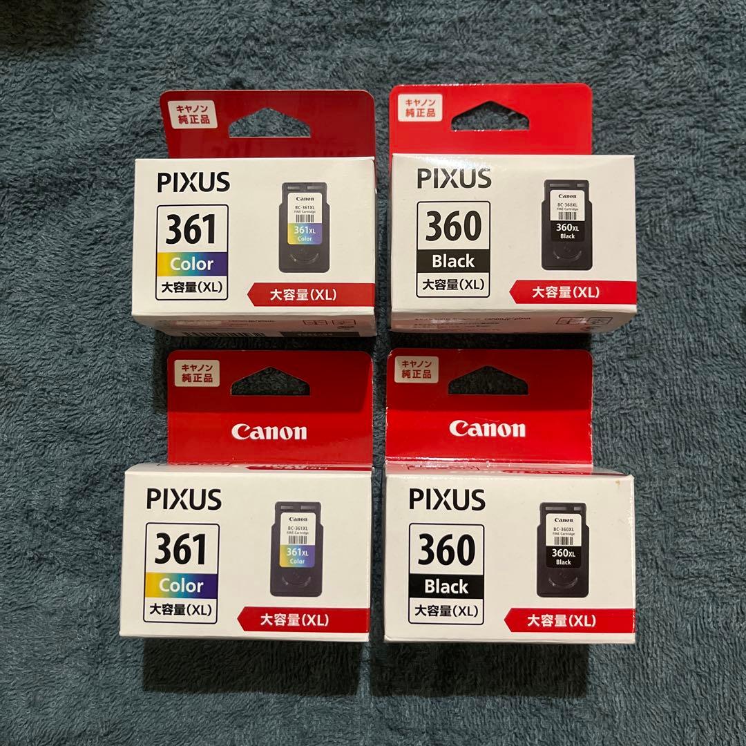 Canon BC361XL+360XL 純正大容量インク 4本セット新品※※
