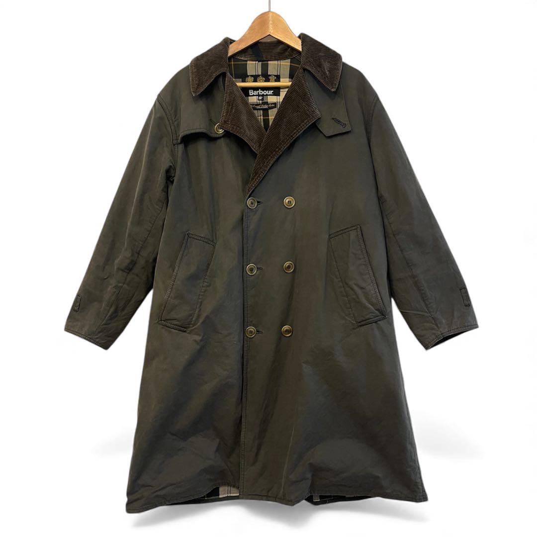 Barbour WHITLEY 復刻トレンチコート 38 オイルド M相当