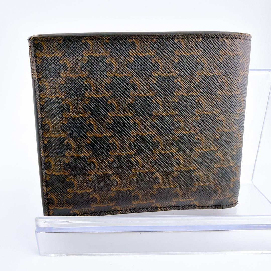 【CELINE（セリーヌ） 二つ折り財布 トリオンフ PVC×レザー】