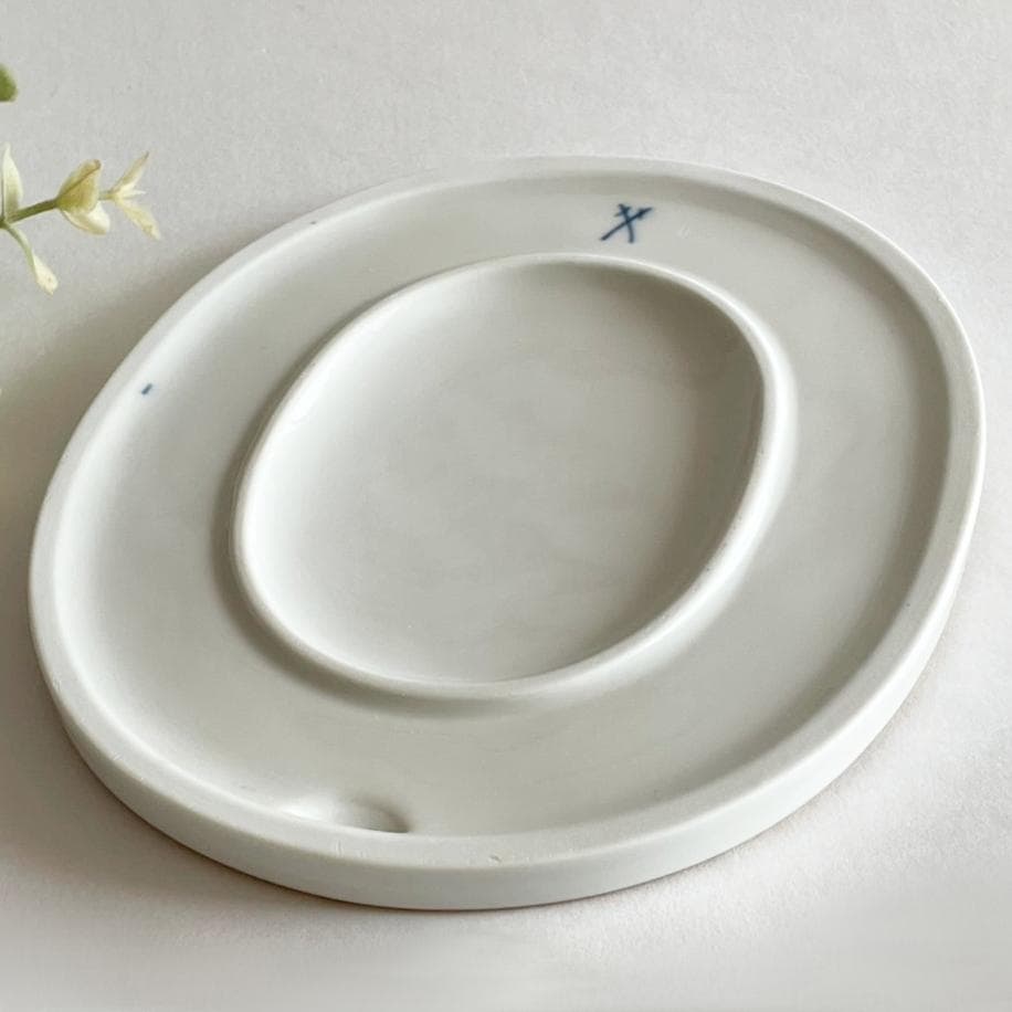 マイセン MEISSEN 陶板 プラーク ブルーフラワー 花