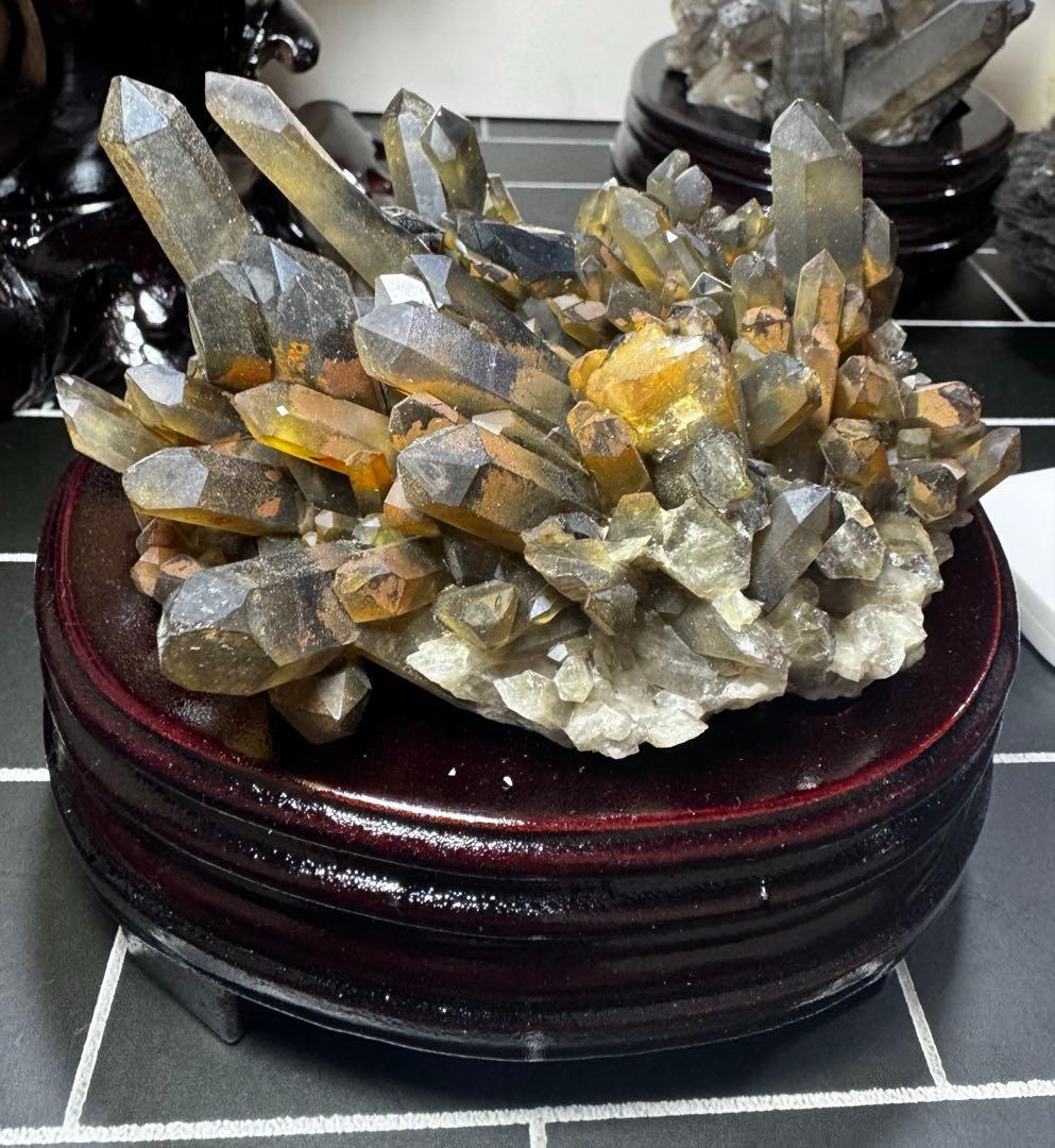 高品質スモーキーシトリン　クラスター 一点物