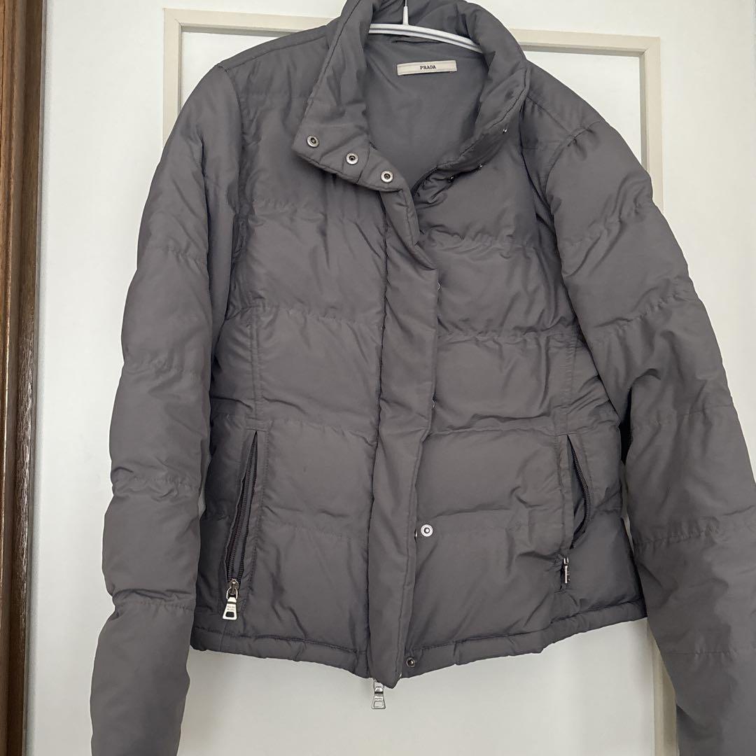 【正規品】PRADA プラダ ダウンジャケット 40 Mグレー ダウンコート