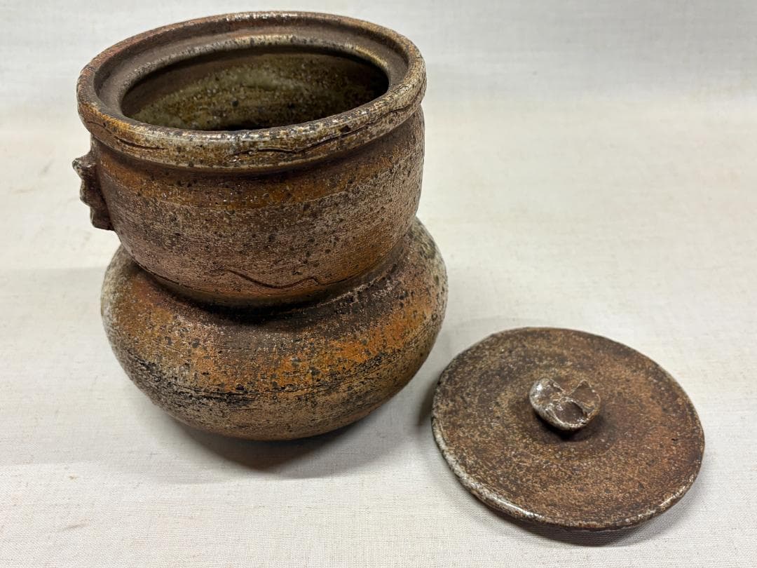 茶道具　水差　破れ袋　時代不詳　詳細不明　箱あり（真贋不明）　現状品