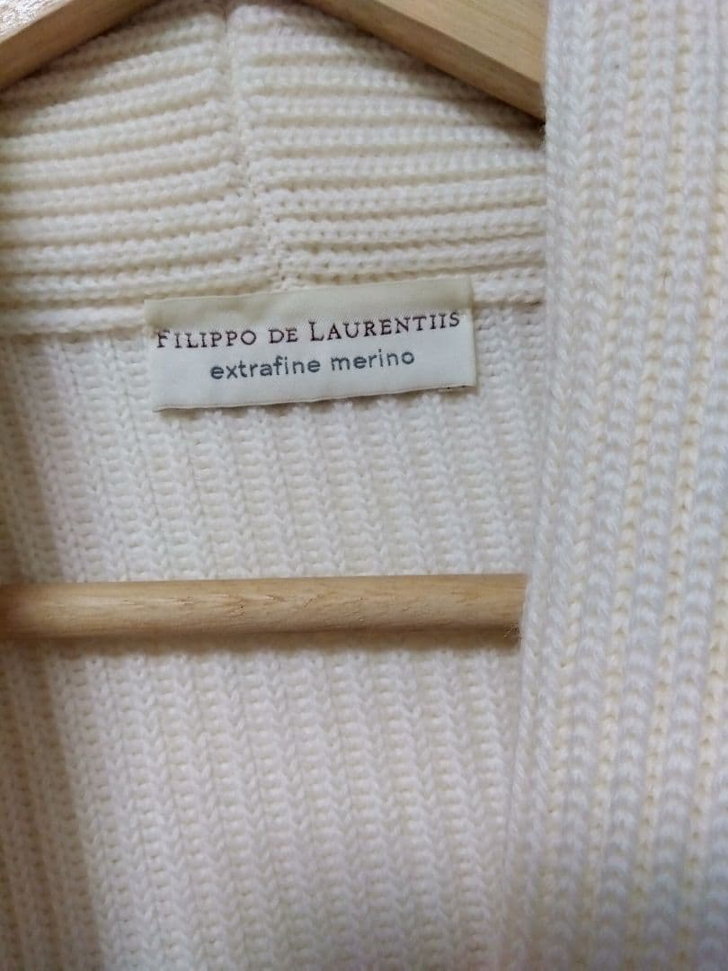 【美品】フィリッポデローレンティス　ショールカラー　ニット