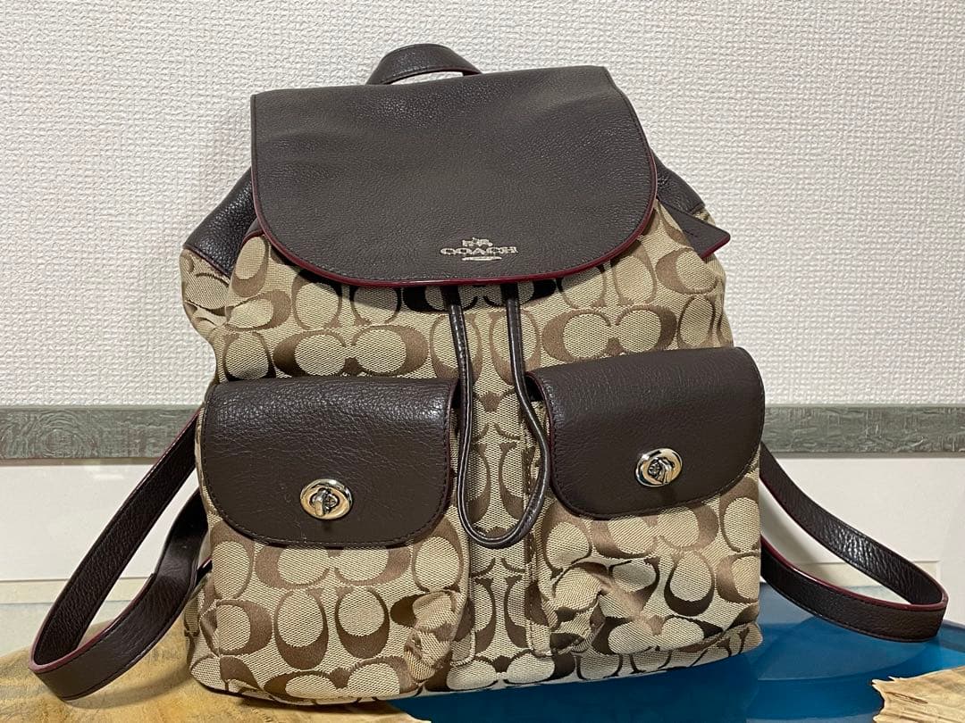 COACH コーチ F37476 シグネチャー リュック 美品