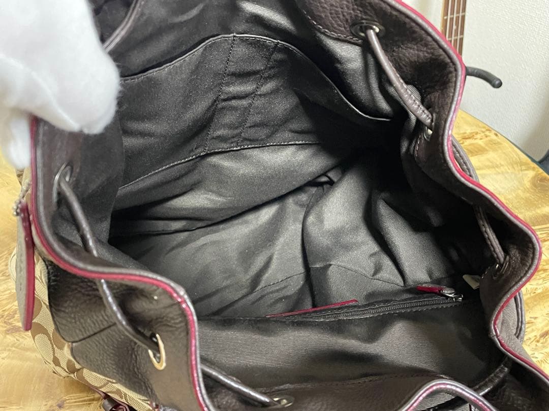 COACH コーチ F37476 シグネチャー リュック 美品
