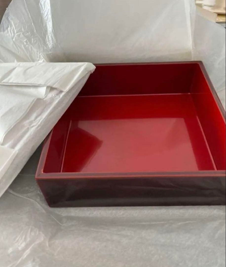 漆器製 赤黒 重箱