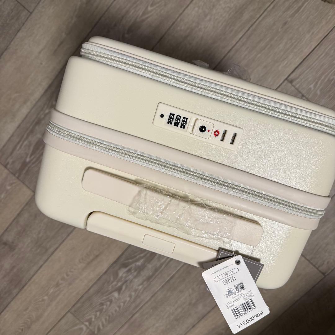 ディズニー ミッキー スーツケース 33L 機内持ち込み可 アイボリー　美品