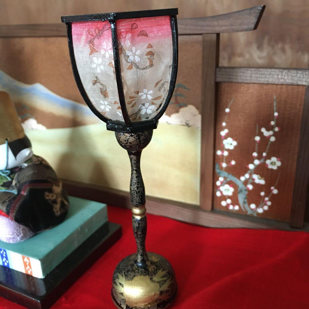 アンティーク　吉野雛　5段段飾り雛道具　唐草牡丹蒔絵【御膳　菱台　三宝　花入錫】
