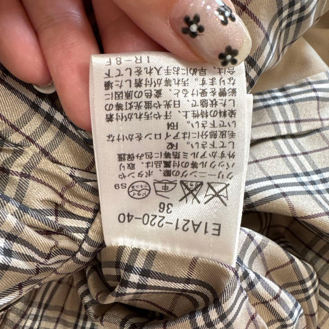 BURBERRY LONDON BLUE LABEL フレア トレンチコート