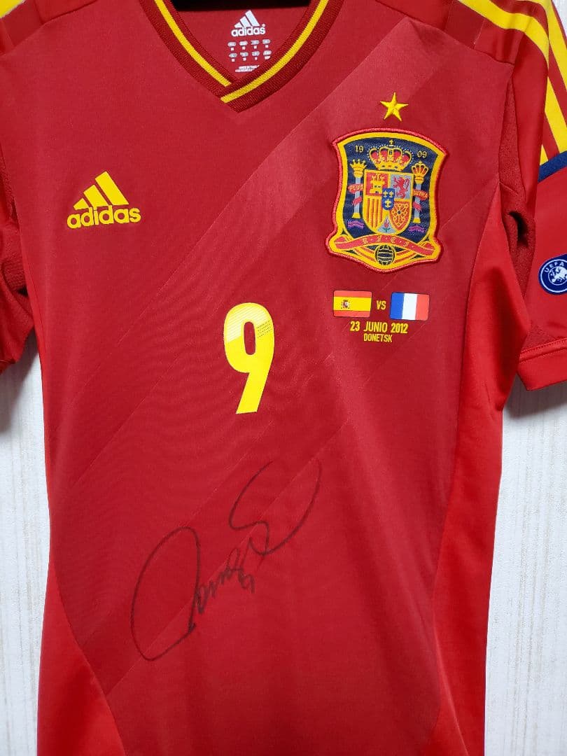 【超希少】★トーレス直筆サイン入り2012ジャージー・スペイン代表★