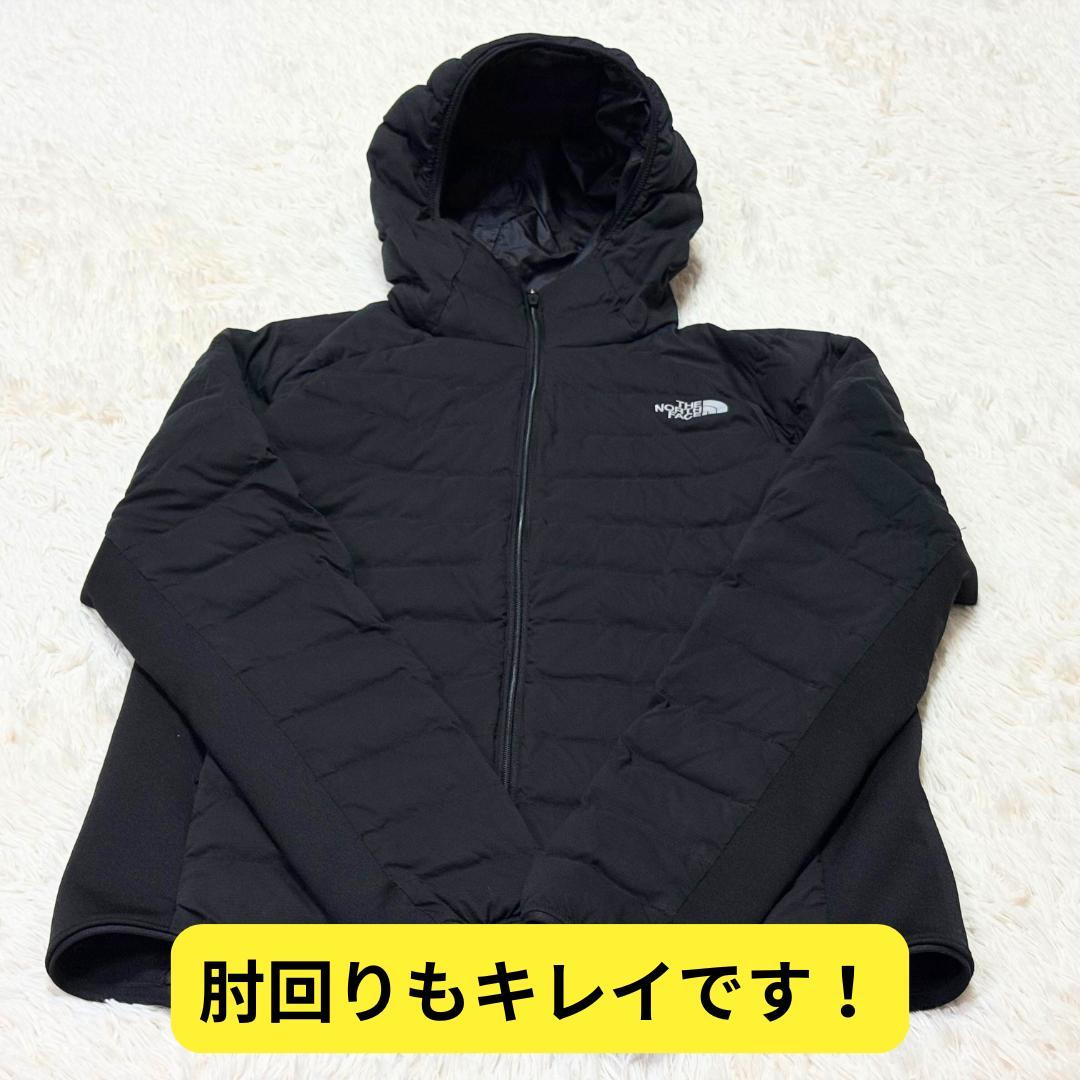 ⭐ほぼ新品　ノースフェイス レッドランフーディ 黒　女性 M　撥水 防寒 保温