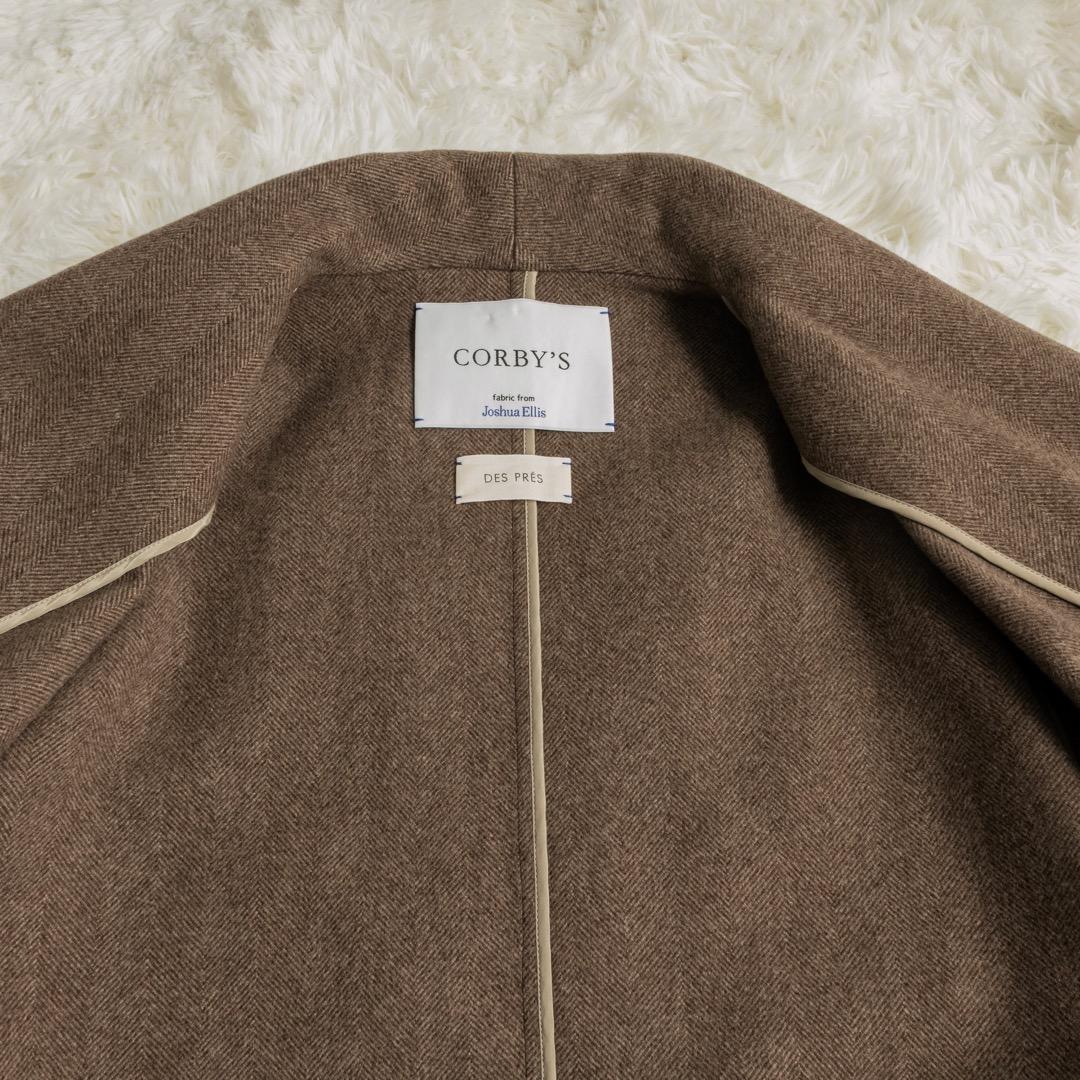 美品 定価14万 CORBY'S DES PRES ウール ショールカラーコート