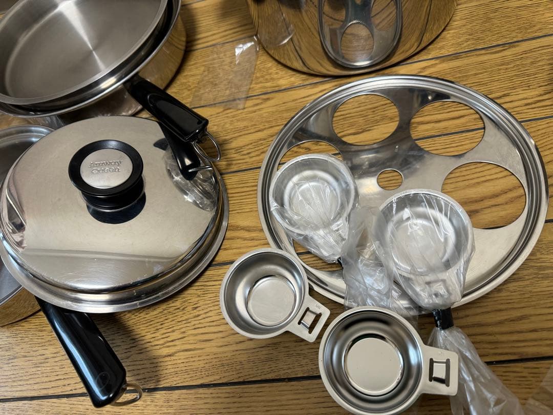 13点セット 21p アムウェイクイーン ステンレス 鍋 AMWAY QUEEN