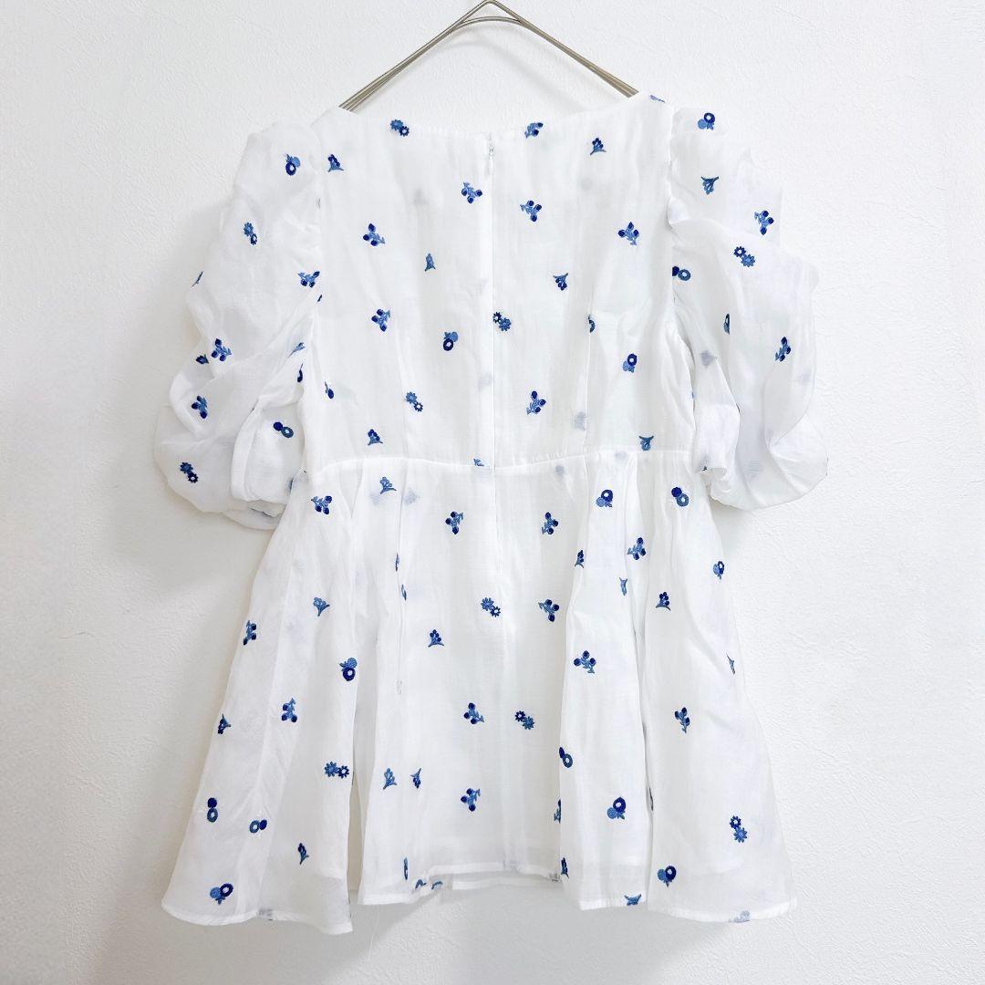 【25SS極美品】CELFORD セルフォード 小花刺繍ペプラムブラウス 花柄