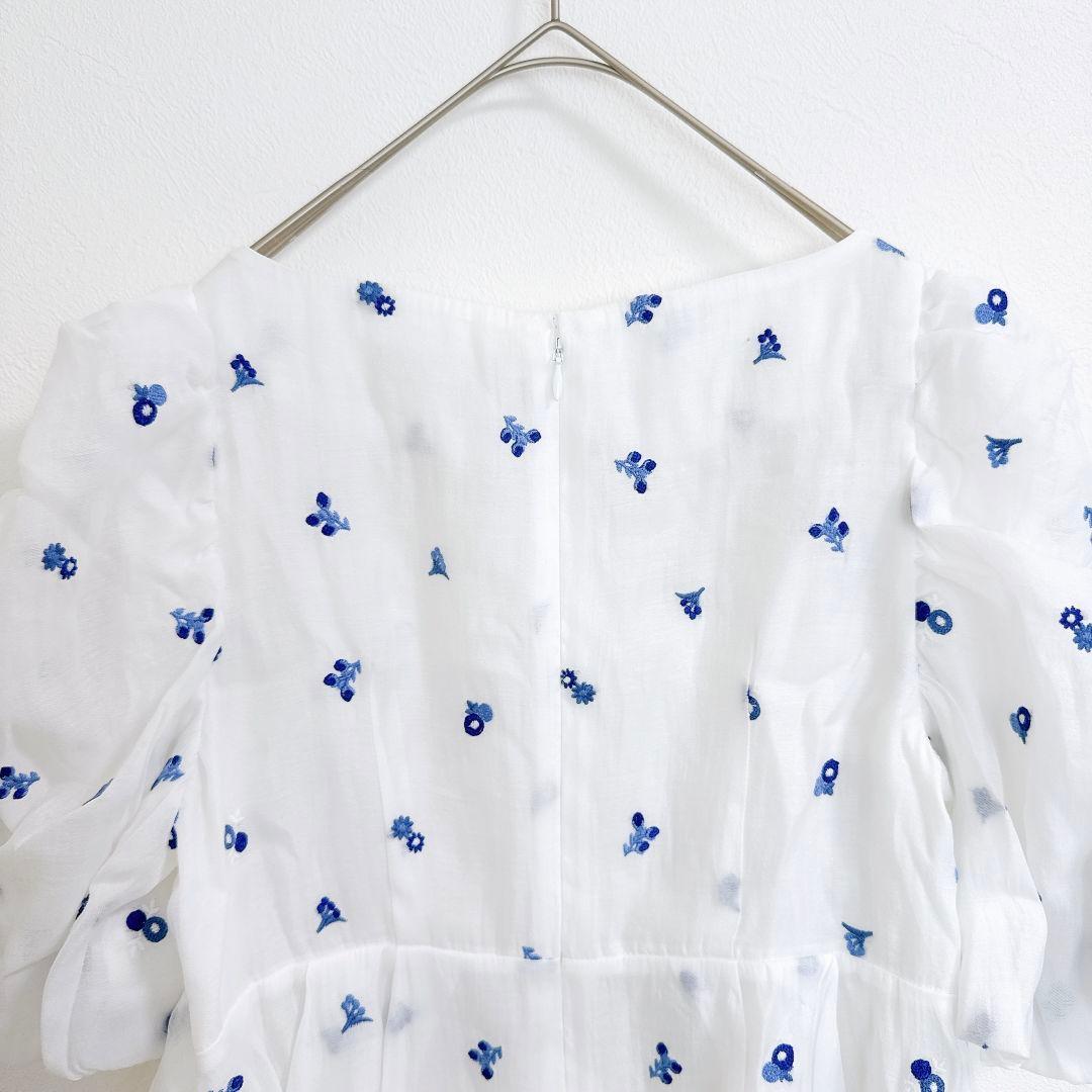 【25SS極美品】CELFORD セルフォード 小花刺繍ペプラムブラウス 花柄
