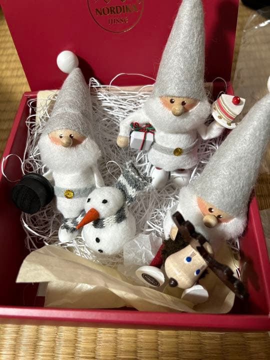 てのりサンタ（シルクハット）サイレントナイト2点セット