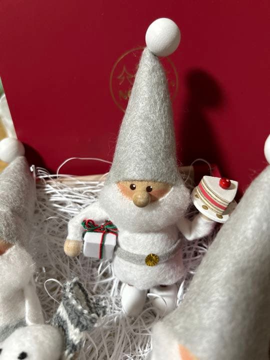 てのりサンタ（シルクハット）サイレントナイト2点セット