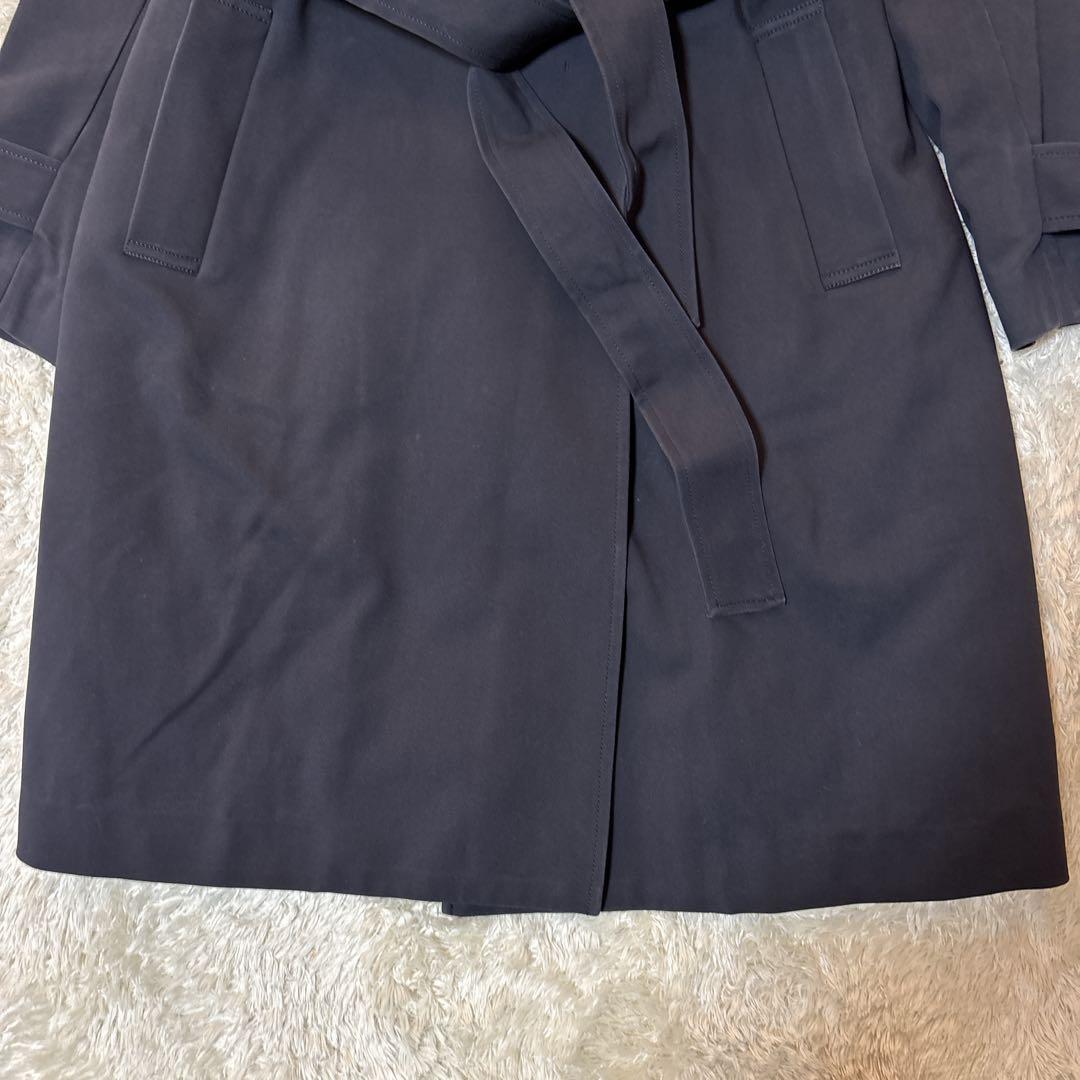セオリーリュクス　トレンチコート　ライナー付　腰ベルト　紺色　38 ネイビー