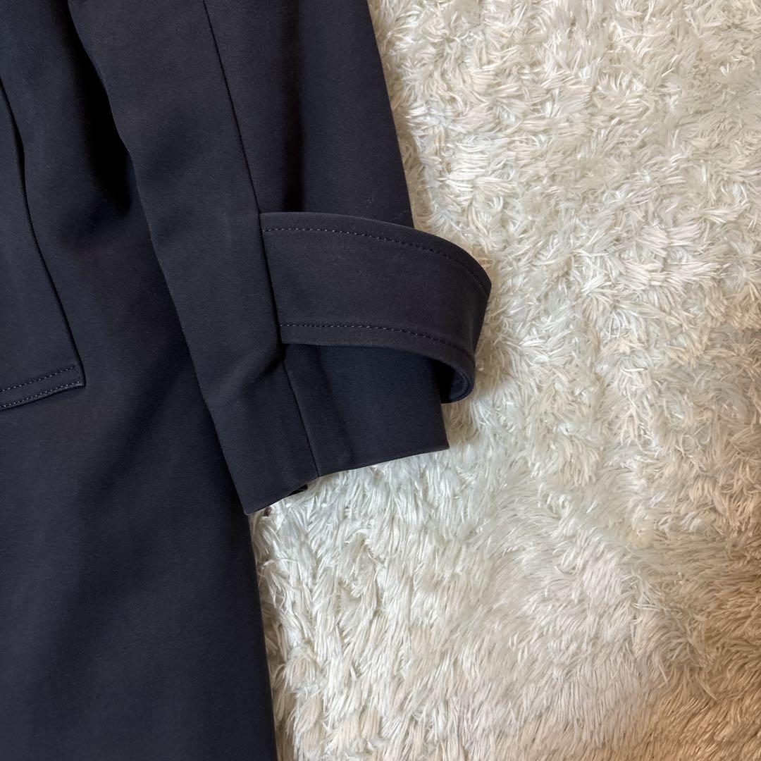 セオリーリュクス　トレンチコート　ライナー付　腰ベルト　紺色　38 ネイビー