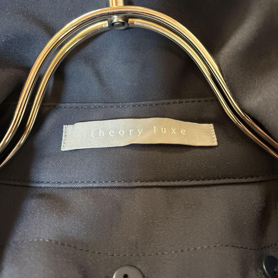 セオリーリュクス　トレンチコート　ライナー付　腰ベルト　紺色　38 ネイビー