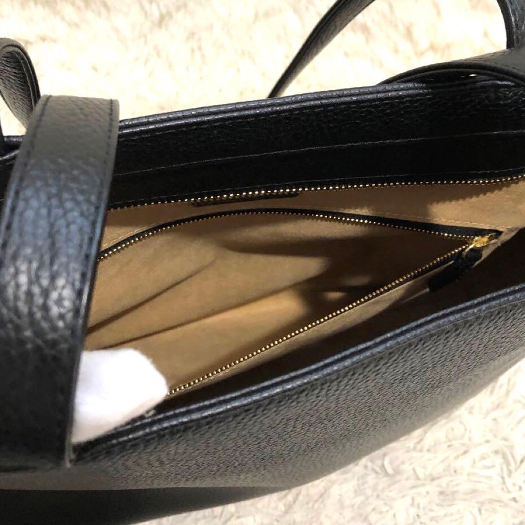 新品同様✨ハッシュタグ レザー　トートバッグ ブラック