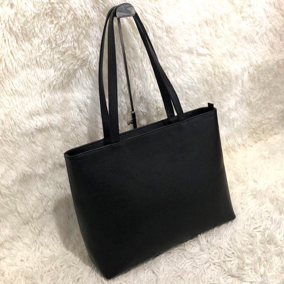 新品同様✨ハッシュタグ レザー　トートバッグ ブラック