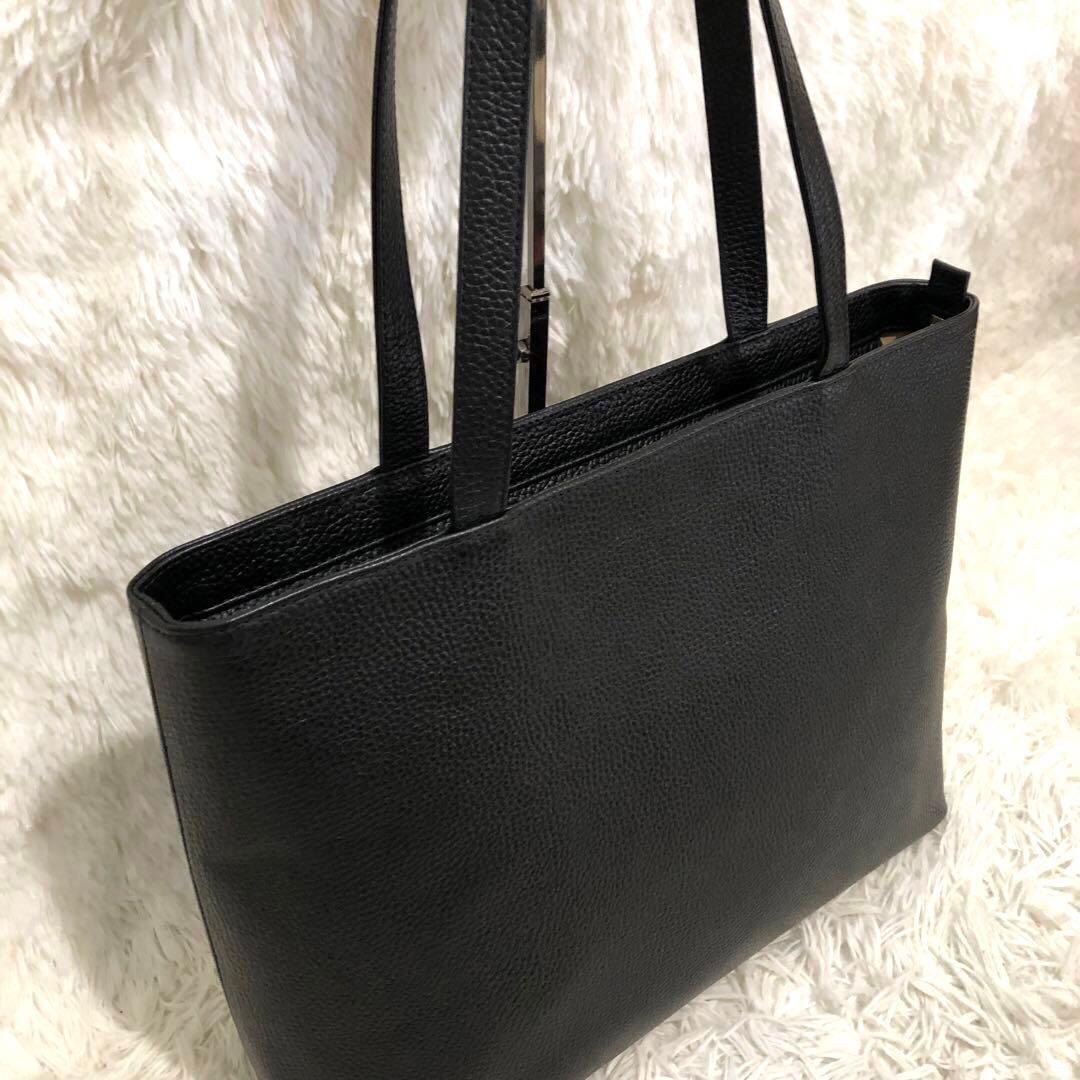 新品同様✨ハッシュタグ レザー　トートバッグ ブラック