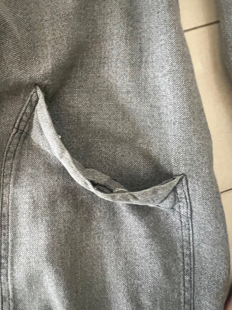 アトリエコート　1950代ヴィンテージ　ブラックシャンブレー　ショップコート