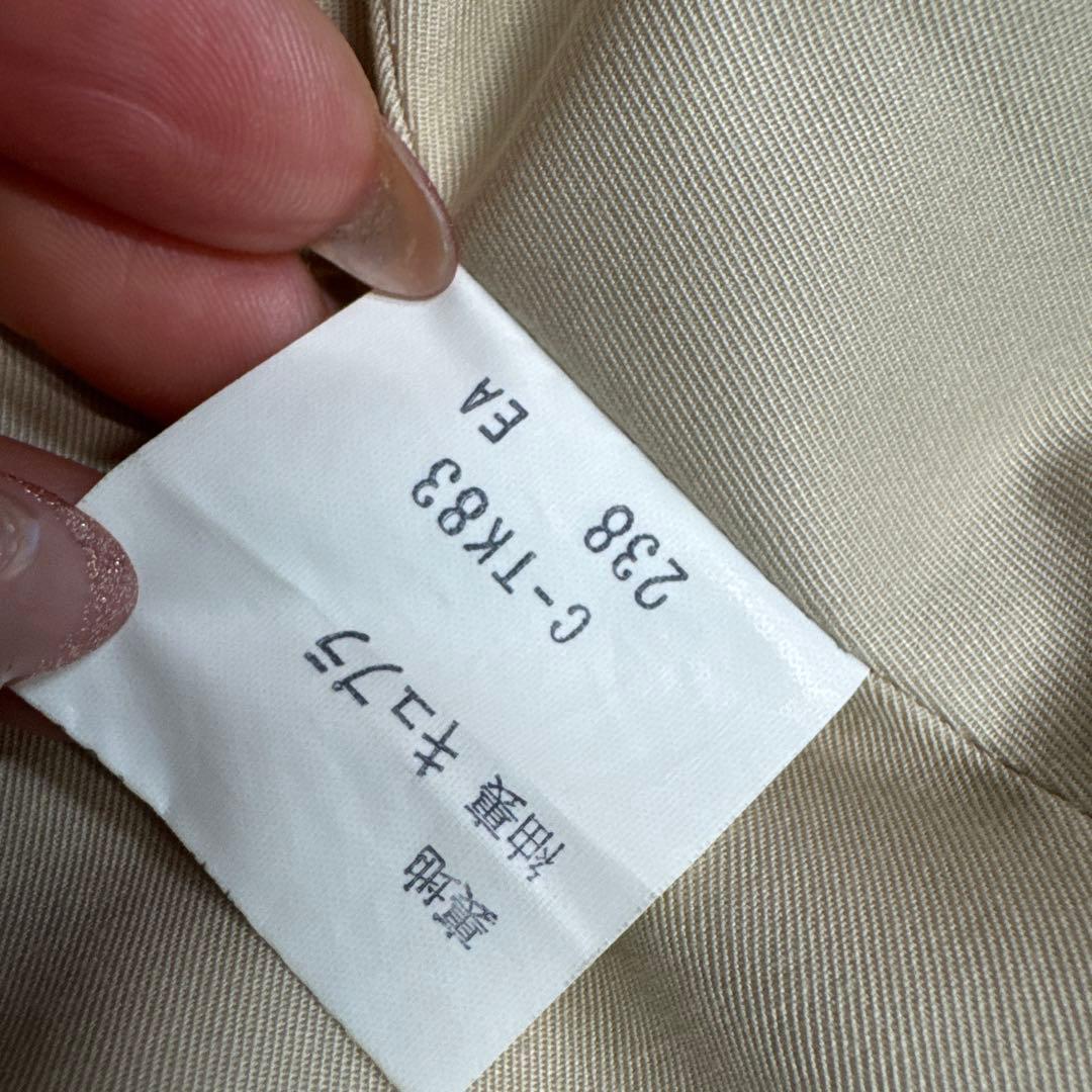 イヴサンローラン　ヴィンテージ　9号　ロングコート トレンチコート　ベージュ