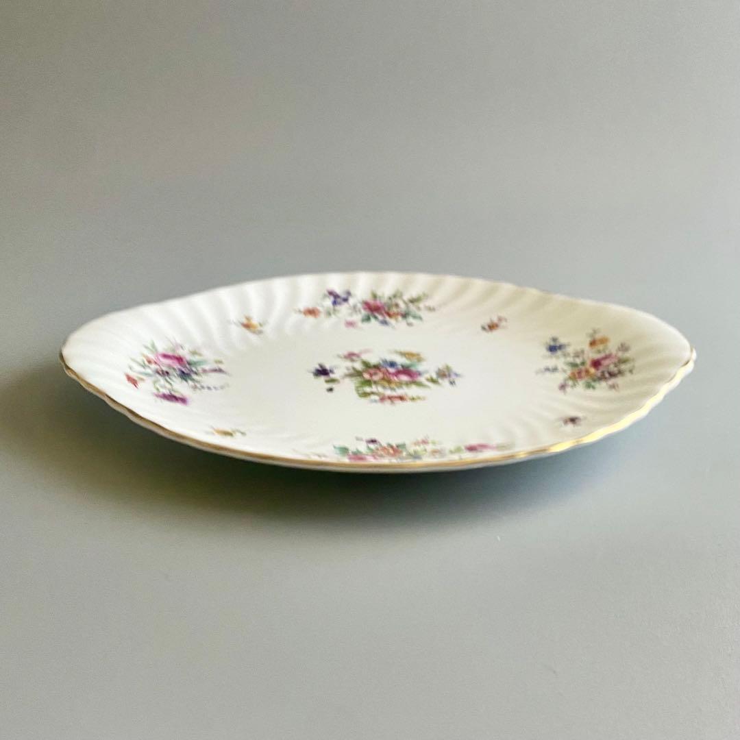 英国製ヴィンテージ　ミントン　マーロウ　取手付プレート　MINTON　【未使用】