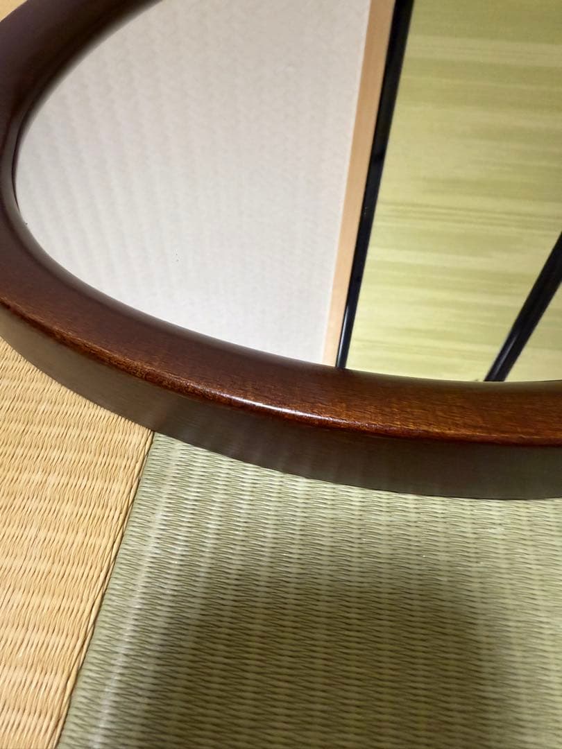 秋田木工 ウォールミラー 鏡 柳宗理 ビンテージ 曲木 ミラー 北欧スタイル