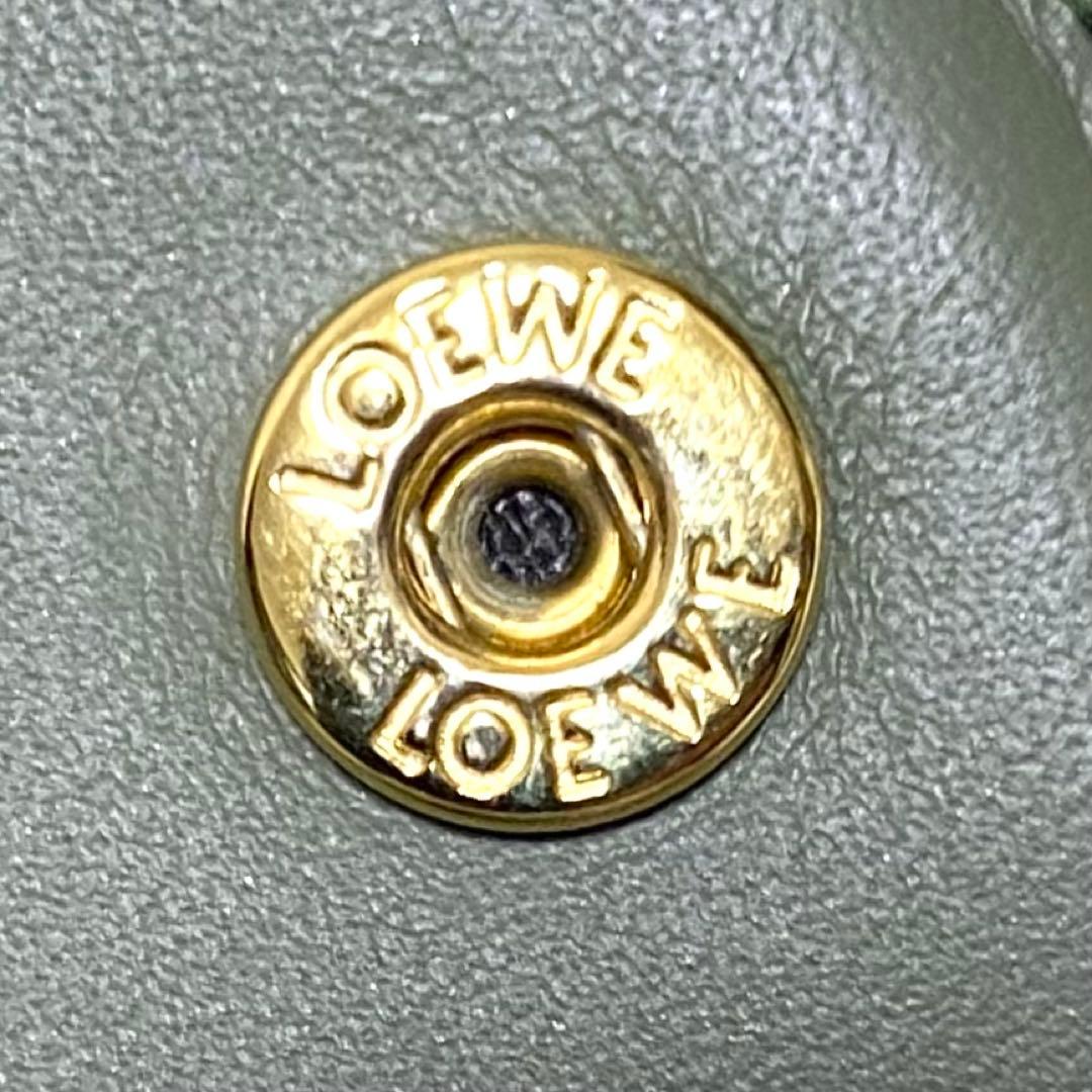 美品✨ LOEWE ロエベ 二つ折り財布 リピートアナグラム ラウンドファスナー