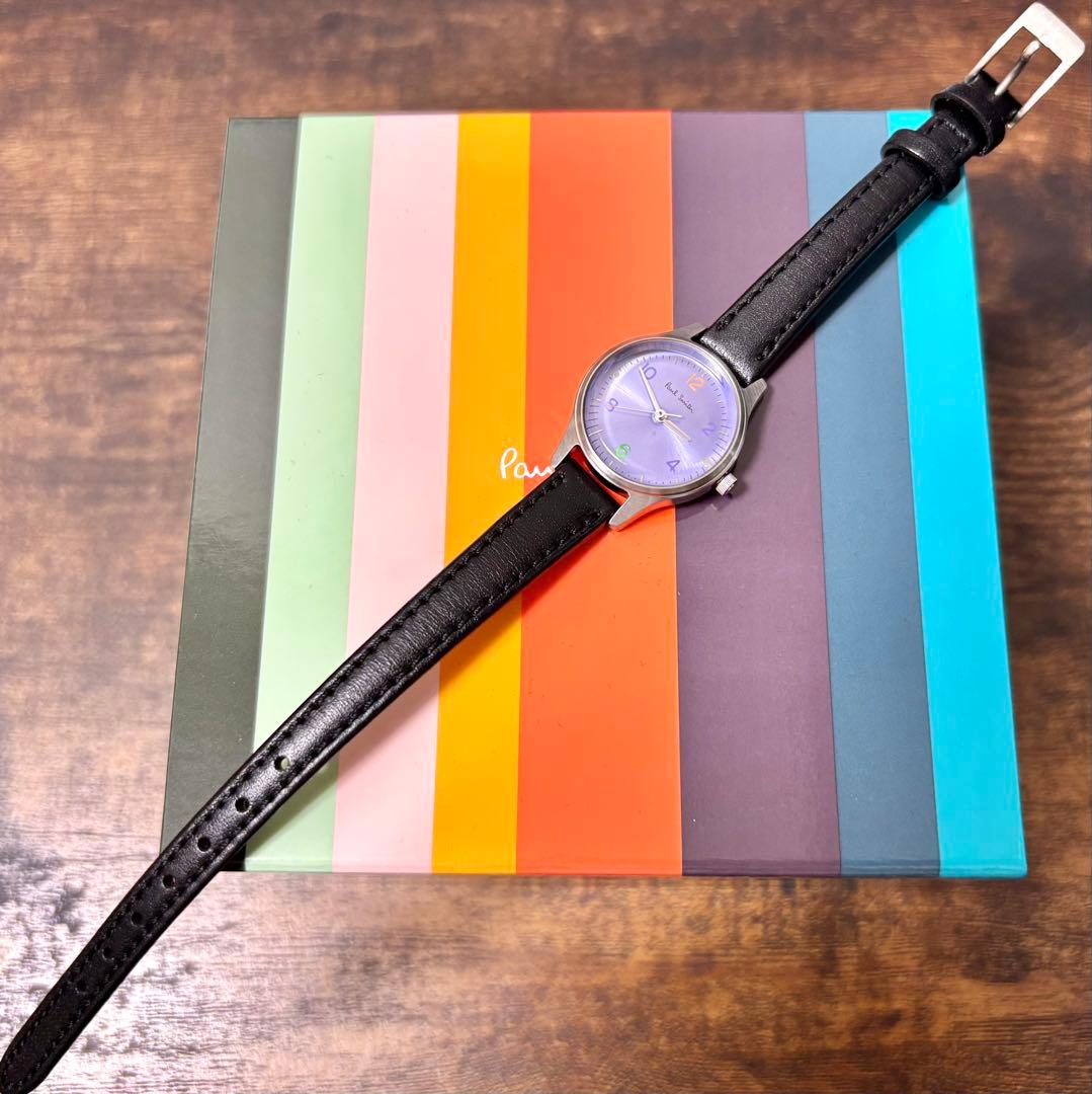 【新品】Paul Smith The City パープル×ブラック シンプル時計