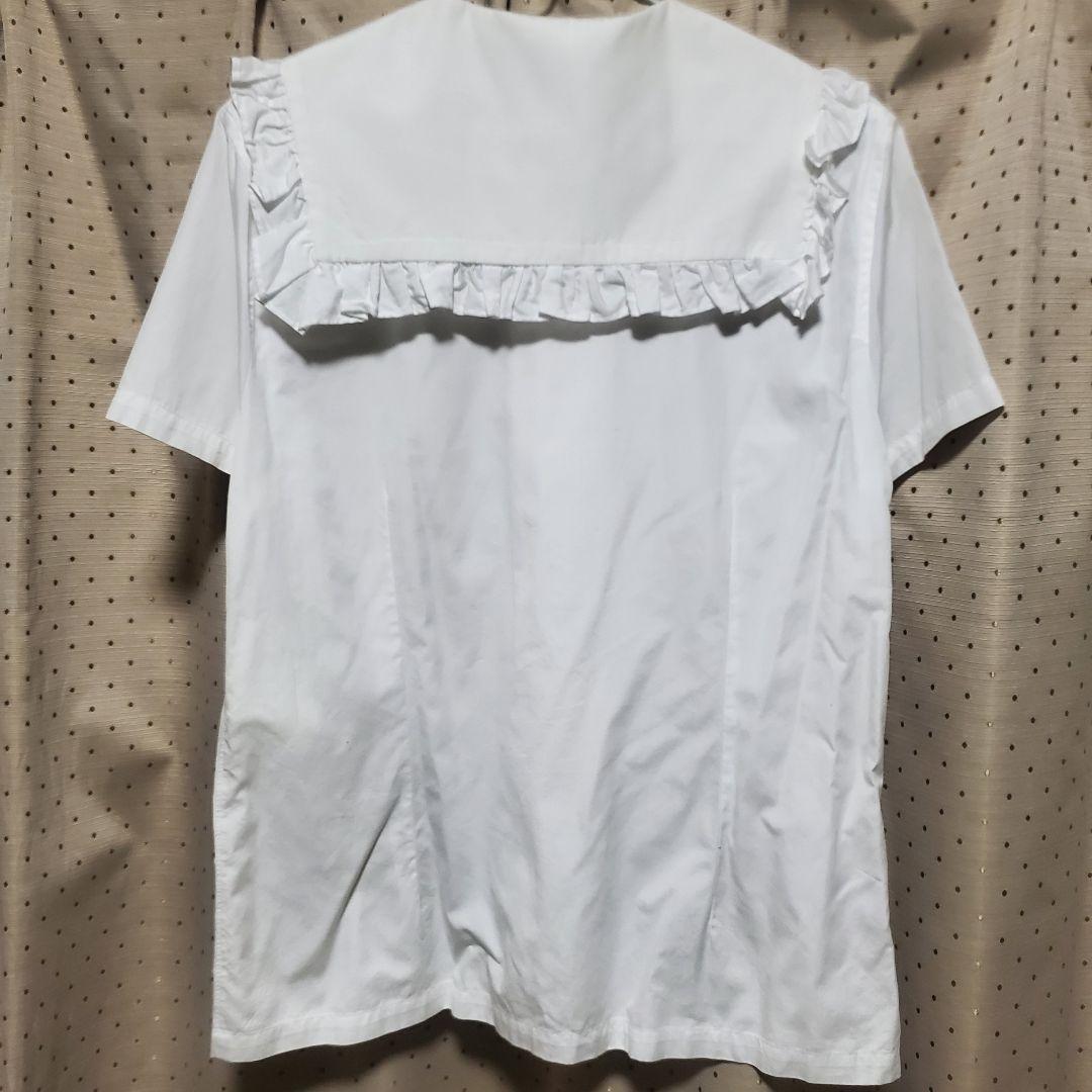 COMME des GARÇONS GIRL ホワイト半袖シャツ L　セーラー