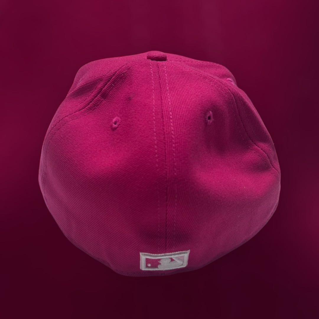 newera cap ピンク　シルバージュエリーカスタム1/2