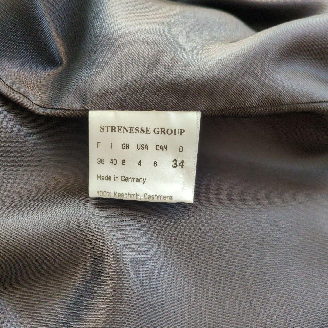 STRENESSE ストラネス カシミヤ100％ ロングコート ネイビー 美品