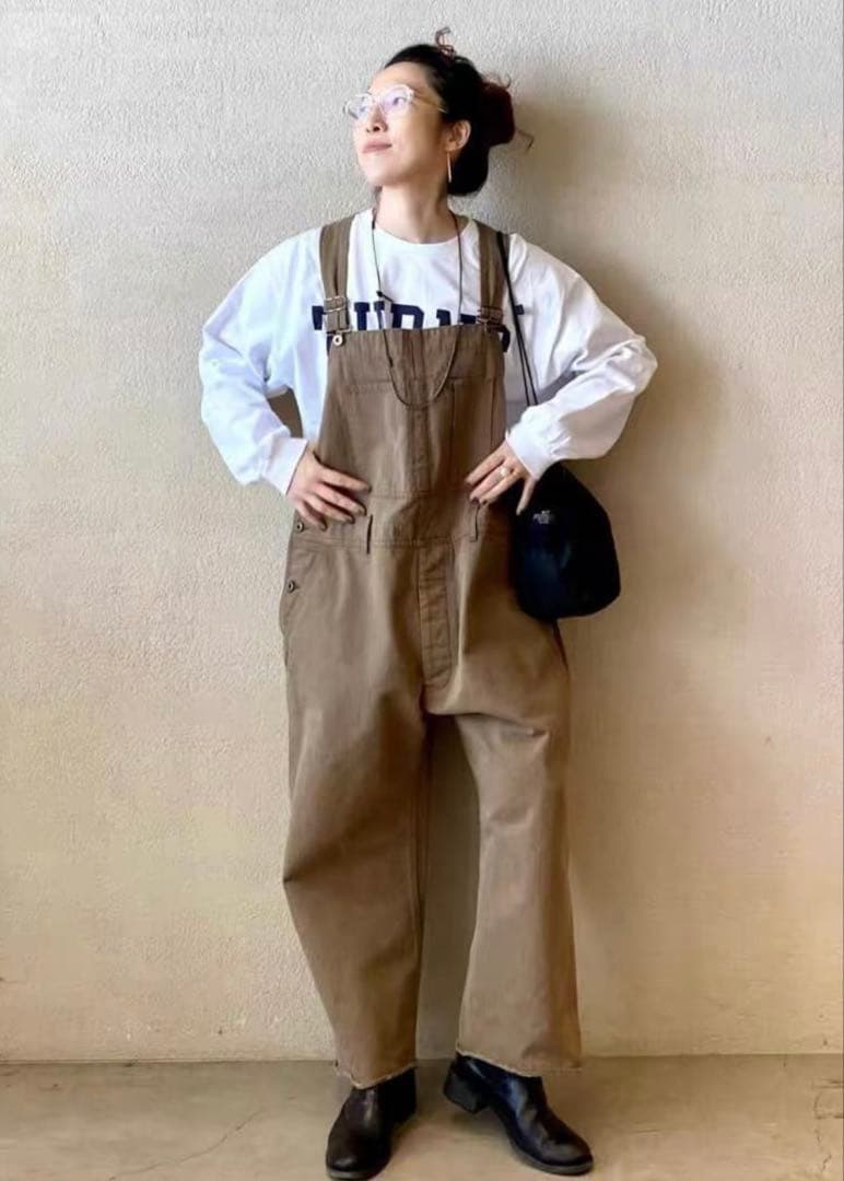 新品　ジャーナルスタンダード　luxe ヴィンテージヘリンボン　オーバーオール