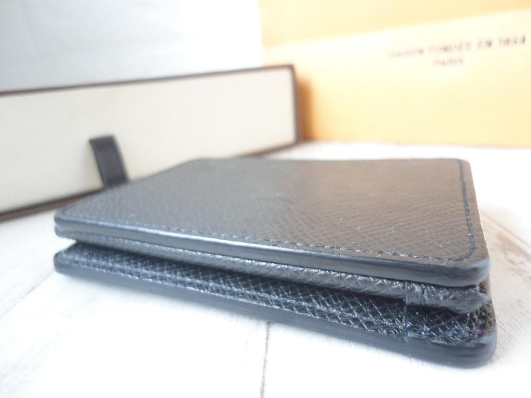 超美品☆超希少☆ヴィトン【タイガ】新型ケース【レザー パース】D01